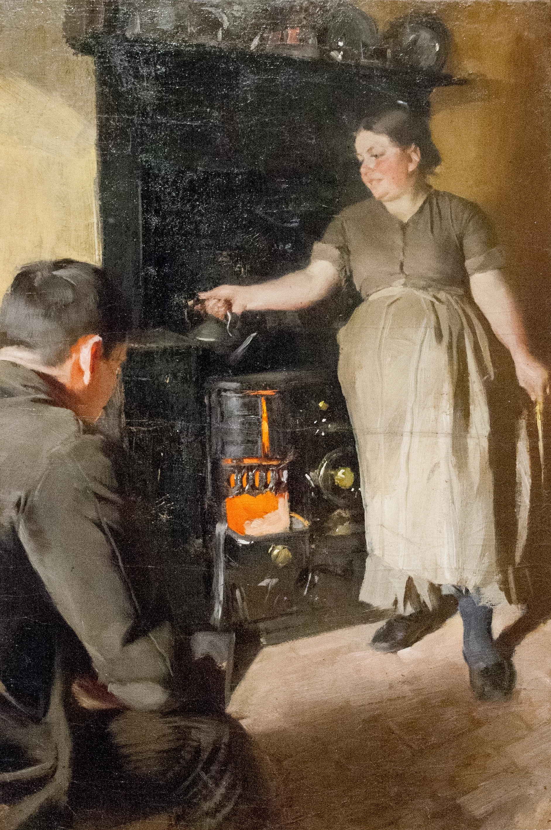 Vicino alla stufa a St Ives - Zornsamlingarna, Mora